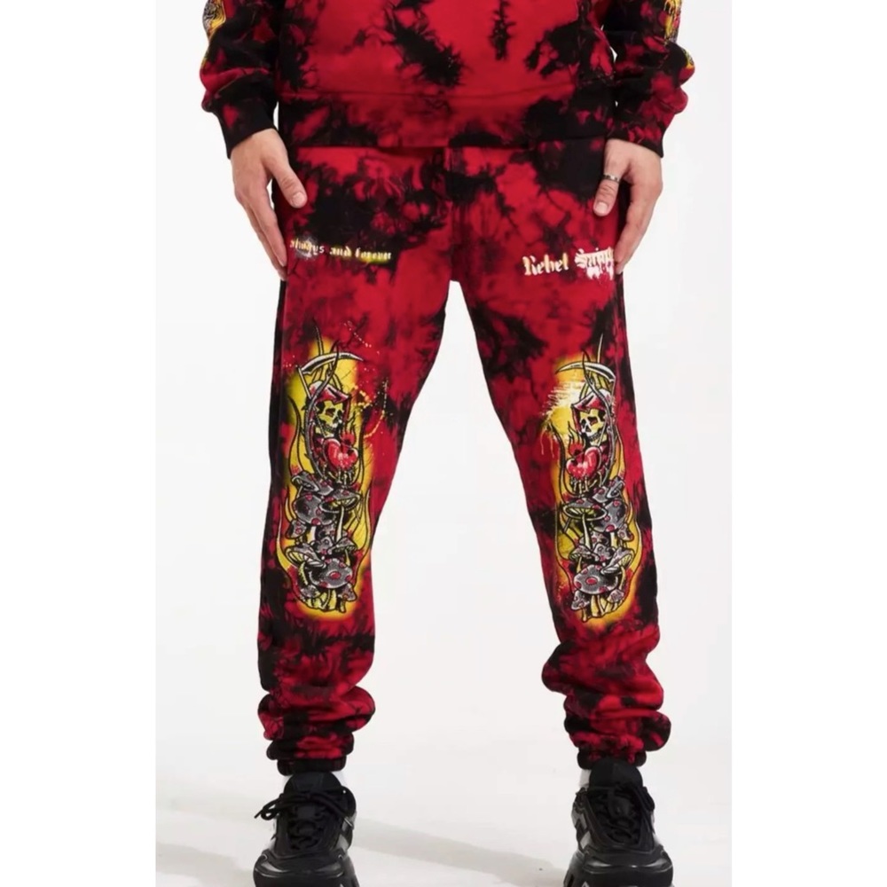 Rebel Saint by Affliction Men's Sweatpants Reaper Heavyweight Premium Quality